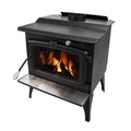 PLEASANT HEARTH 1800 SQ. FT. MEDIUM WOOD STOVE W/LEGS & LARGE STAINLESS STEEL ASH LIP & BLOWER