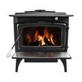 PLEASANT HEARTH 1800 SQ. FT. MEDIUM WOOD STOVE W/LEGS & LARGE STAINLESS STEEL ASH LIP & BLOWER