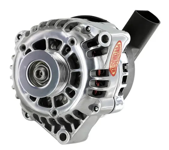 ALT GM CS130D POLISH 165A 6 GRV PULLEY 5:00 W/AIRDUCT COVER 1 WIRE OR OE HOOKUP