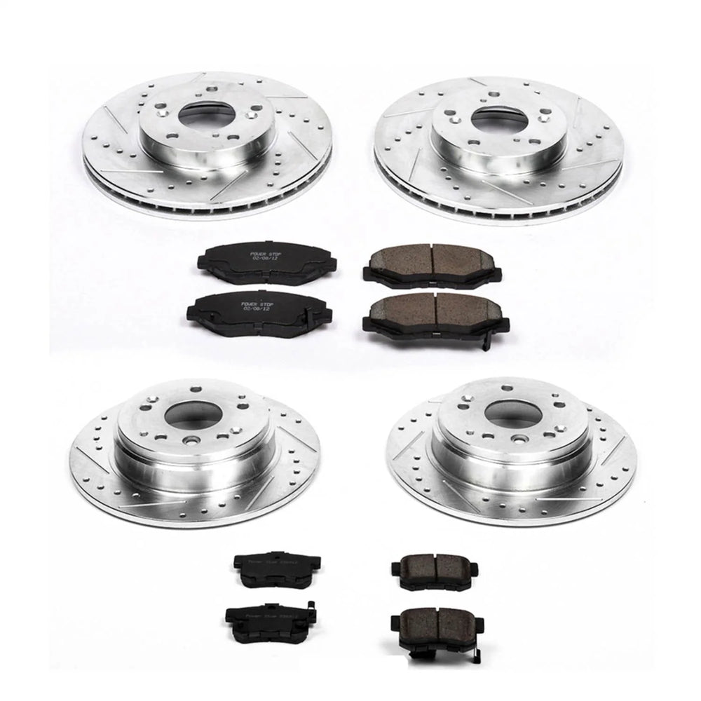 Power Stop 03-11 Honda Element Front & Rear Z23 Evolution Sport Brake Kit