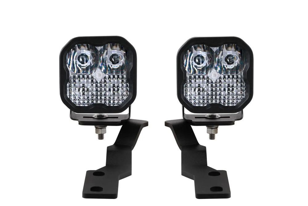 Diode Dynamics - SS3 LED Ditch Light Kit for 2016-2023 Toyota Tacoma, Sport White Combo