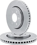 R1 Concepts Brake Rotor- Slotted - Silver Fits Toyota Pickup