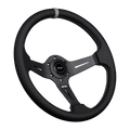 carbon fiber perforated leather race wheel red