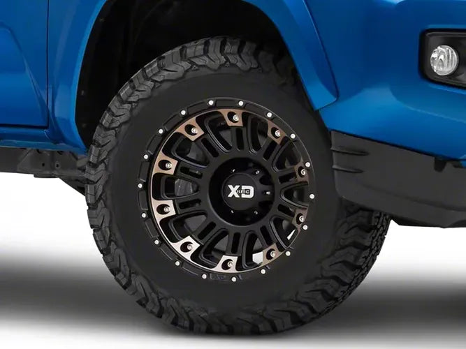 HOSS II 17x9 6x139.70 SATIN BLACK MACH W/ GRAY TINT (12 mm)