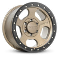MT Canyon Pro Wheel 17X9 4.8 x 6x120 Hub Bore 2.638 Satin Bronze W/Black Lip Zinc Bolts Mickey Thompson