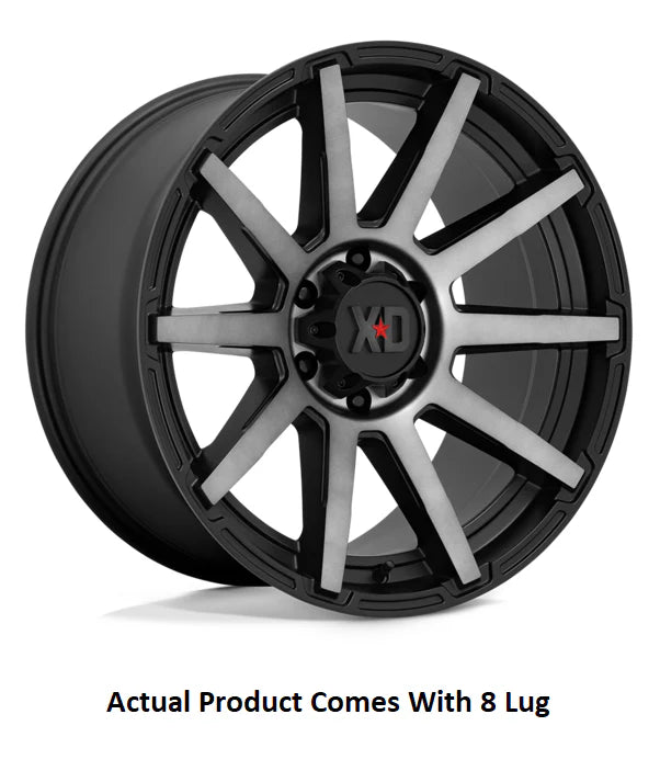 OUTBREAK 20x9 8x165.10 SATIN BLACK W/ GRAY TINT (0 mm)