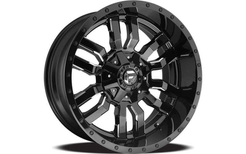 Fuel Wheels black auto part