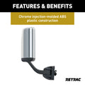 7 IN X 18 IN MOTORIZED DUALVISION HEATED PEDESTAL MIRROR ASSEMBLY (PASSENGER SI