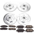 Power Stop 17-18 GMC Acadia Front & Rear Z23 Evolution Sport Brake Kit