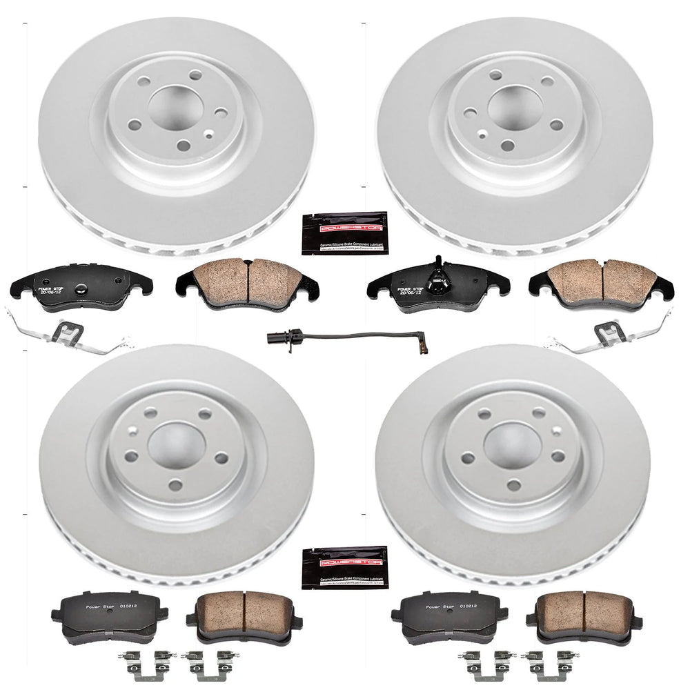 Power Stop 2011 Audi S4 Front & Rear Z23 Evolution Sport Coated Brake Kit