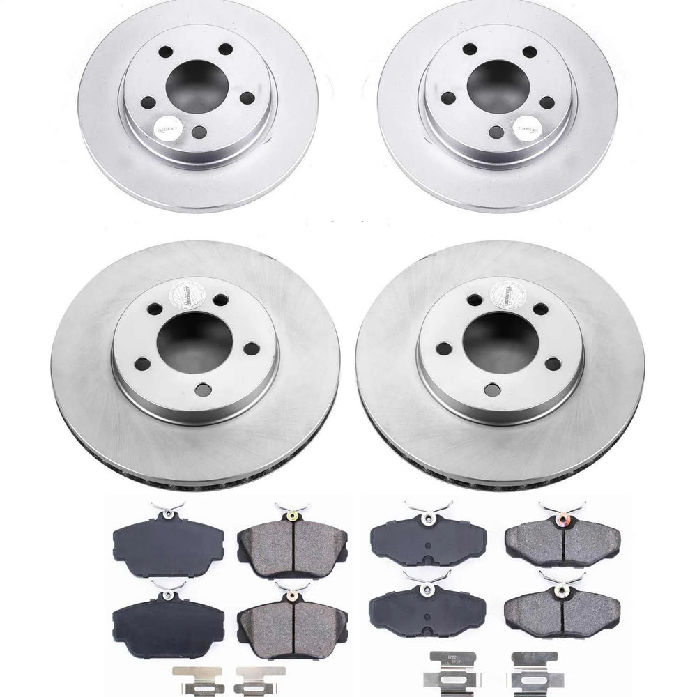 Power Stop 1995 Ford Taurus Front & Rear Z17 Evolution Geomet Coated Brake Kit