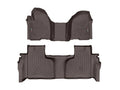WeatherTech Cocoa Front and Rear Floorliners - Over The Hump Fits -20-26 Chevrolet GMC 4714911-4714369