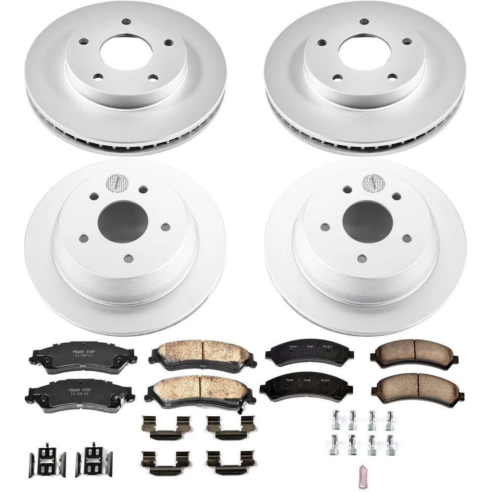 Power Stop 98-05 Chevrolet Blazer Front & Rear Z17 Evolution Geomet Coated Brake Kit