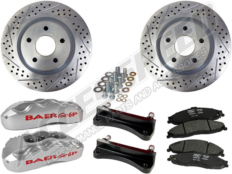 13.5 Pro Brake Sys Frt Slvr 07-17 Jeep