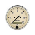 AutoMeter Gauge Speedo. 3-1/8in. 120MPH Elec. Prog. W/ Lcd Odo Antique Beige