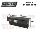 BOX AL RAIL 36 SMTH LID