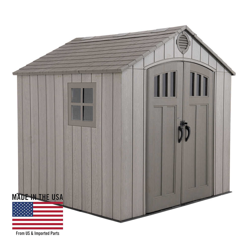 LIFETIME 8 FT. X 7.5 FT. OUTDOOR STORAGE SHED