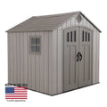 LIFETIME 8 FT. X 7.5 FT. OUTDOOR STORAGE SHED