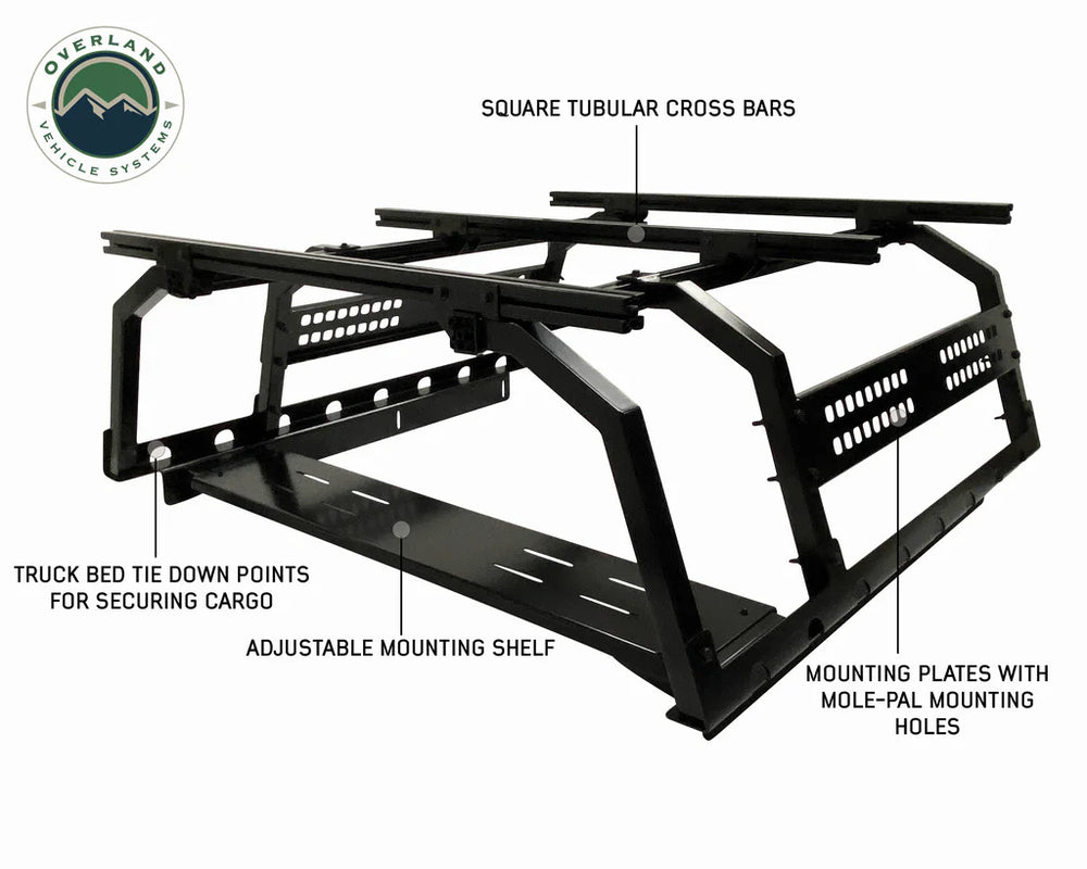 Overland Vehicle Systems Expedition - Truck Cap Box 2 Side Full Window Pannels