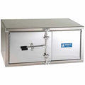 UNDERBODY TOOLBOX 24X24X36 DIAMOND PLATE DOUBLE DOOR CAM LATCH