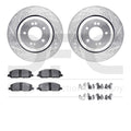 R1 19-24 Hyundai Elantra Rear Drill/Slot Silver Rotors w/Optimum Pads