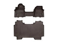 WeatherTech Cocoa Front and Rear Floorliners - Over The Hump Fits 2025 Ram Truck 1500 4718911-4714282
