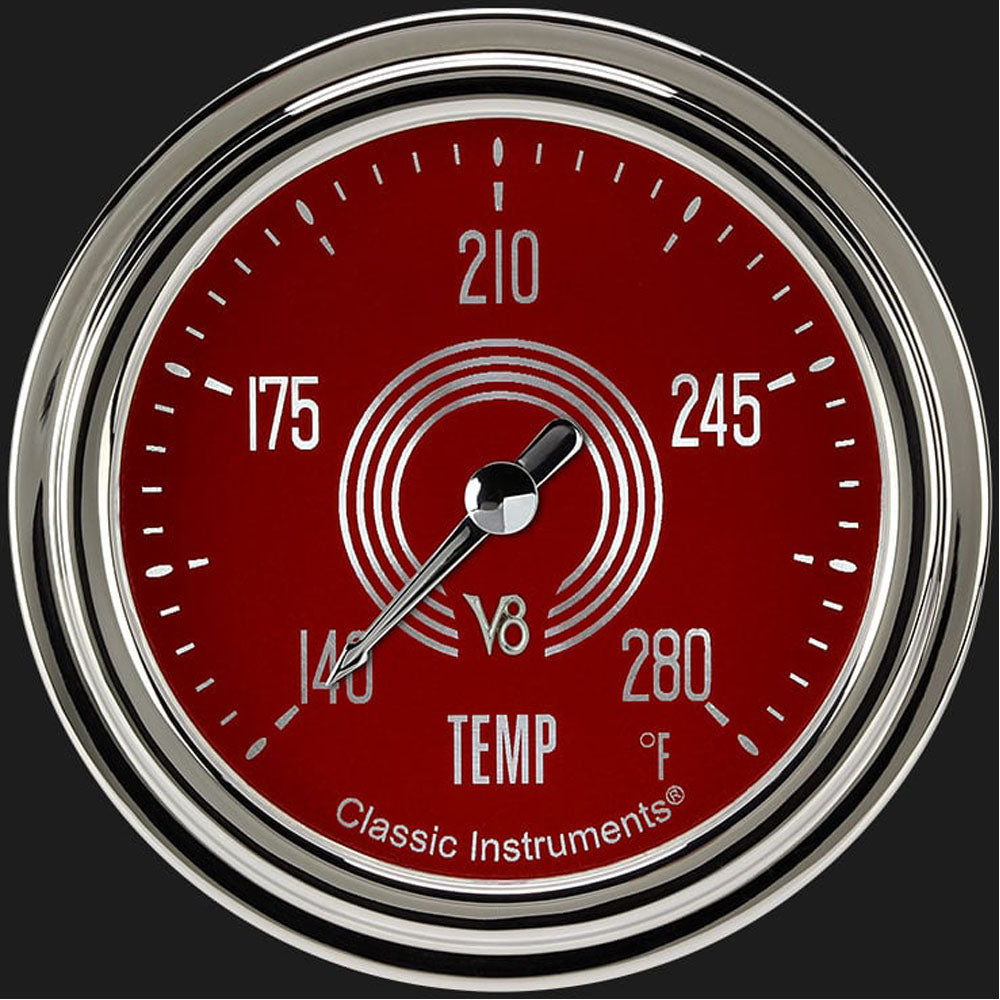 V8 RED STEEL 2 5/8 IN WATR TMP 12M