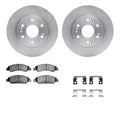 R1 Concepts E- Line Series Brake Rotor with Ceramic Brake Pads Hdw Fits Cadillac Escalade