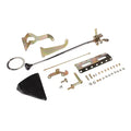 CASE MOUNT SHIFTER GM POWERGLIDE TRANS W/CHROME 23IN DBL BEND LEVER & MUSHROOM B