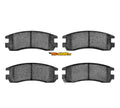 R1 Concepts Black Drilled Slotted Rotors with 5000 Oep Brake Pads Hdw