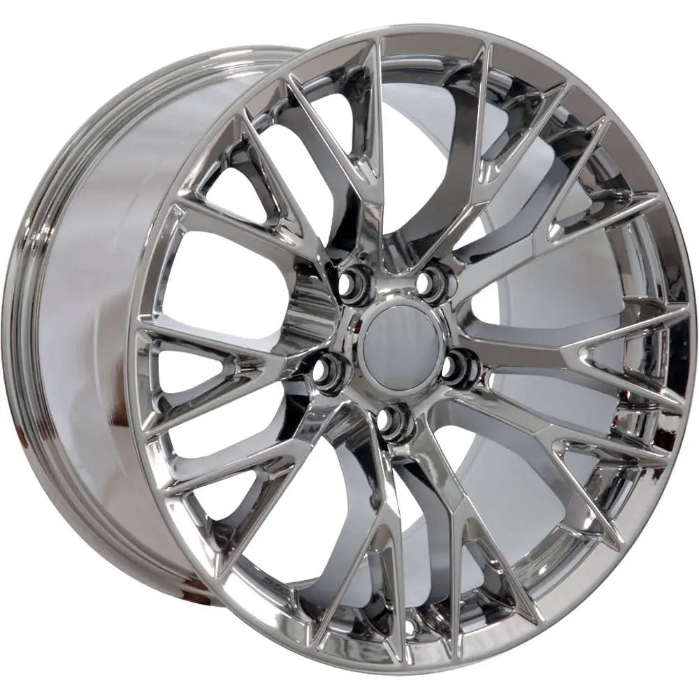18 IN REPLICA WHEEL CV22 FITS CHEVROLET CORVETTE C7 Z06 RIM 18X8.5 CHROME WHEE