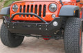Rock Hard 4x4 Patriot Series Mid Width Front Bumper w Lowered Winch Plate for Jeep Wrangler JK 2007 - 2018 [RH-5022]