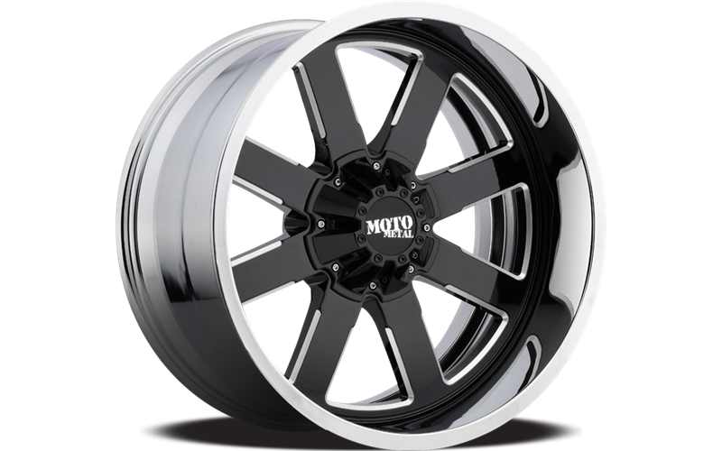 MO200 22X12 6X135 G-BLK MILL CHR LP -44MM