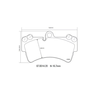 Brembo 06-16 Audi Q7 Quattro HP2 Pads - Front