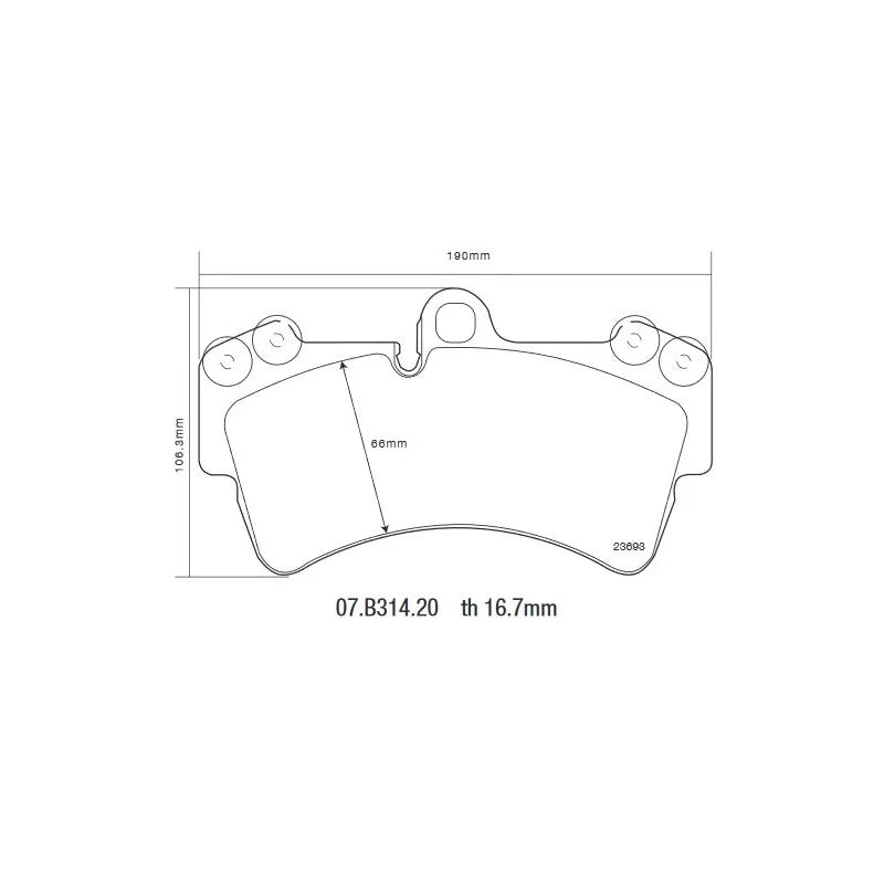 Brembo 06-16 Audi Q7 Quattro HP2 Pads - Front
