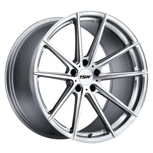TSW Alloy Wheels silver auto part