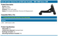Dorman control arms