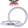Wheel Trim Rings: Various Models; 15" Stainless Steel Trim Rings