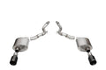 3.0 Dual Rear Exit Axle-Back Exhaust System with 4.5 Black PVD Straight Cut Tips