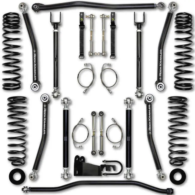 0718 WRANGLER JKU 4DR 3.5IN X FACTOR PRO ELITE ALUM SYS W/ PB+J LOWER CONTROL A