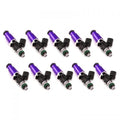 Injector Dynamics 1750-XDS - 60mm Length - 14mm Purple Top - 14mm Lower O-Ring (Set of 10)