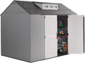RUBBERMAID 10.5FT X 7FT EASY INSTALL SHED GRAY