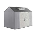 RUBBERMAID 10.5FT X 7FT EASY INSTALL SHED GRAY