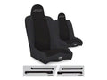 PRP Daily Driver High Back Suspension Seats Kit for Jeep Wrangler CJ7/YJ (Pair) - Black