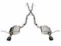 Corsa 11-21 Jeep Grand Cherokee Xtreme 2.5in Cat-Back Dual Rear Exit w/ Single 4.5in Black PVD Tips