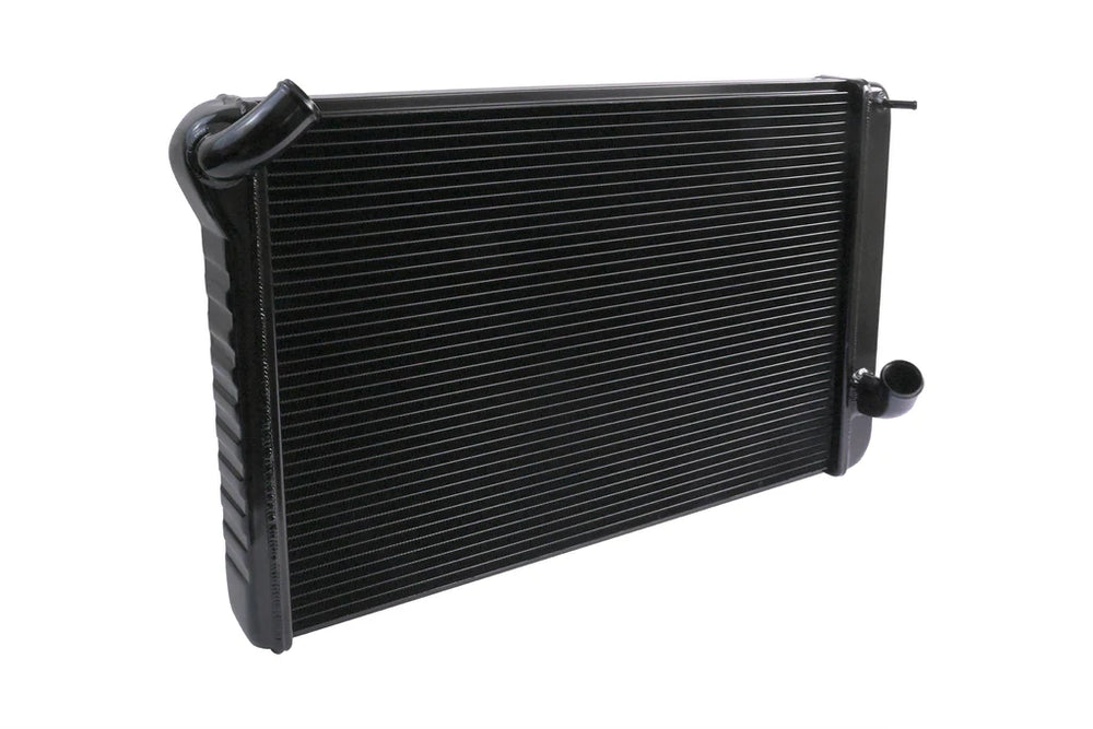 6972 CORVETTE BB MANUAL ALUMINUM 2 ROW 1IN TUBE BLACK ICE