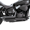 Vance & Hines 10-23 Honda Shadow Aero/Shadow Phantom Shortshots Staggered Full System Exhaust - Blk