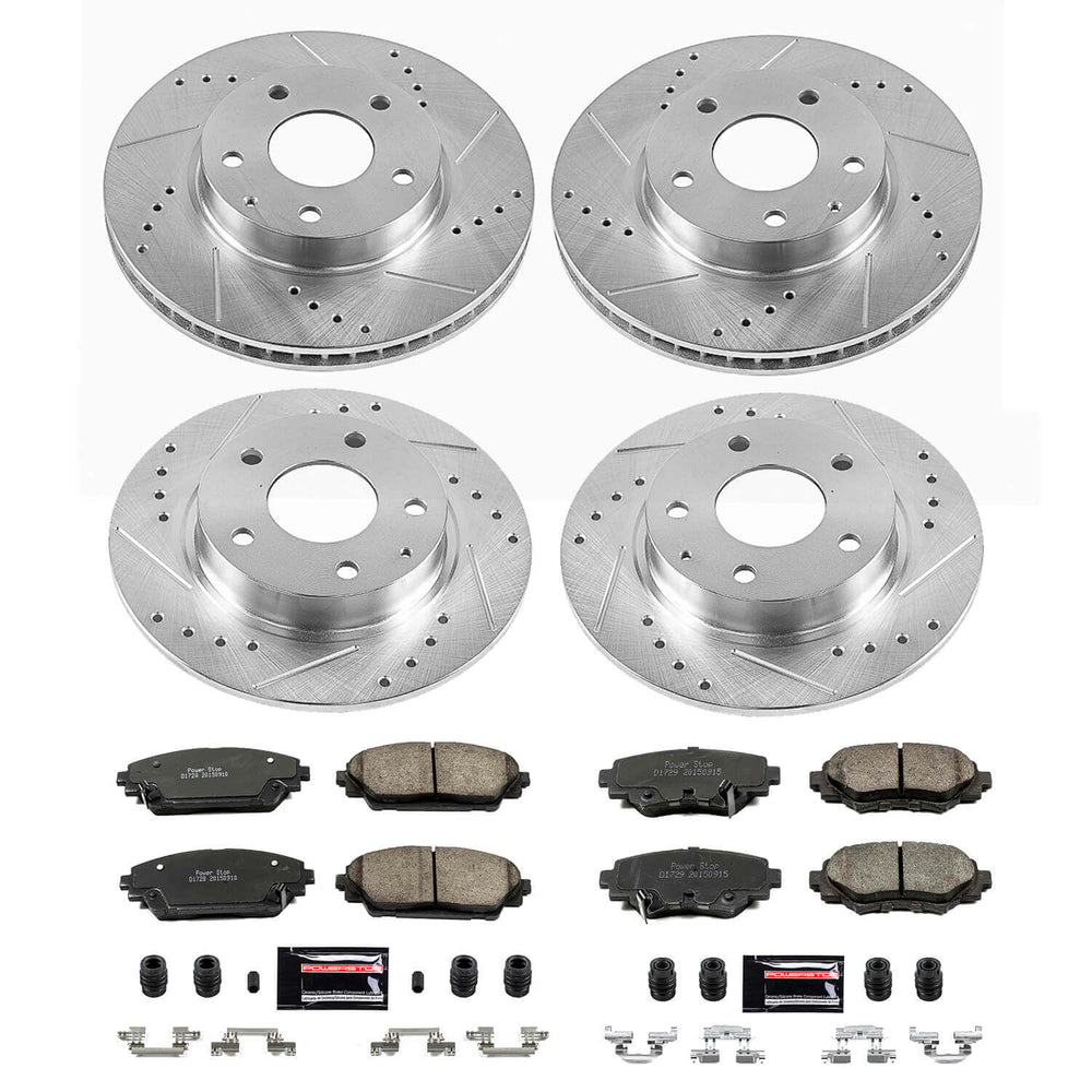 Power Stop 14-16 Mazda 3 Front & Rear Z23 Evolution Sport Brake Kit