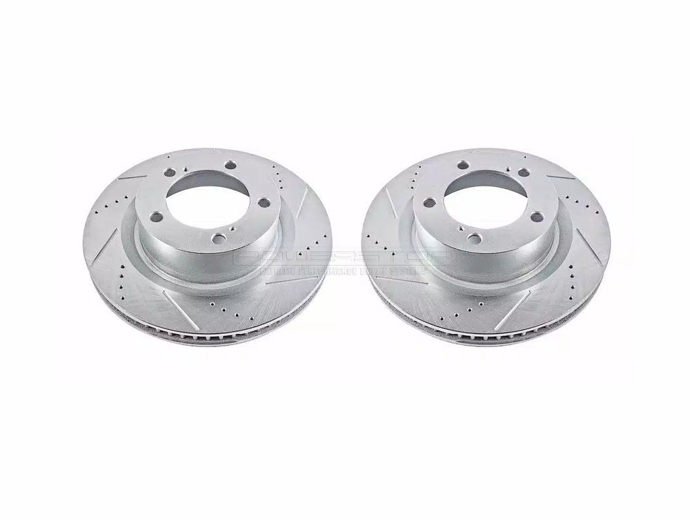 Power Stop 16-21 Toyota Land Cruiser Front Evolution Drilled & Slotted Rotors - Pair