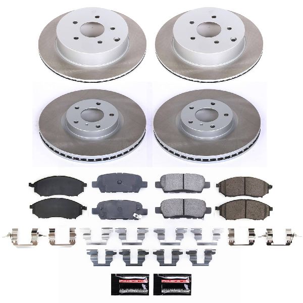Power Stop 12-13 Infiniti M35h Front and Rear Semi-Coated Rotor Kit